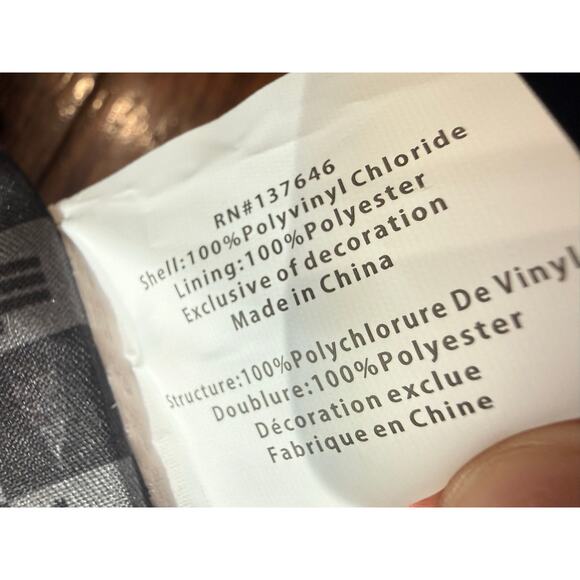 London Fog Sophia Studded Black Tote Bag NWT Faux Leather Gold Hardware - Picture 10 of 14